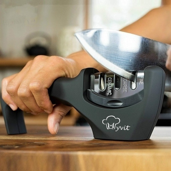 Knife Sharpener 3 Stages Professional Kitchen Sharpening Stone Grinder k nives Whetstone Tungsten Diamond Ceramic Sharpener Tool