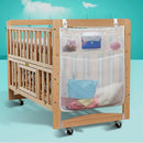 Foldable Baby Thing Organizer Crib Cot Bedside Hanging Storage Bag Diaper Nappy Clothes