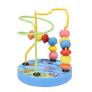 Counting Circles Bead Abacus Wire Maze Roller Coaster Wooden Montessori Toys