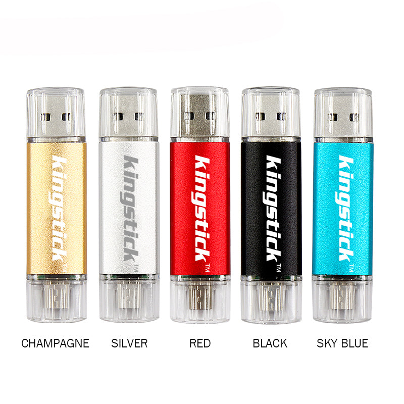 Kingstick USB2.0 32G 64G Flash Drive Micro USB Disk Portable Pen Drive Support OTG for Mobile Phone