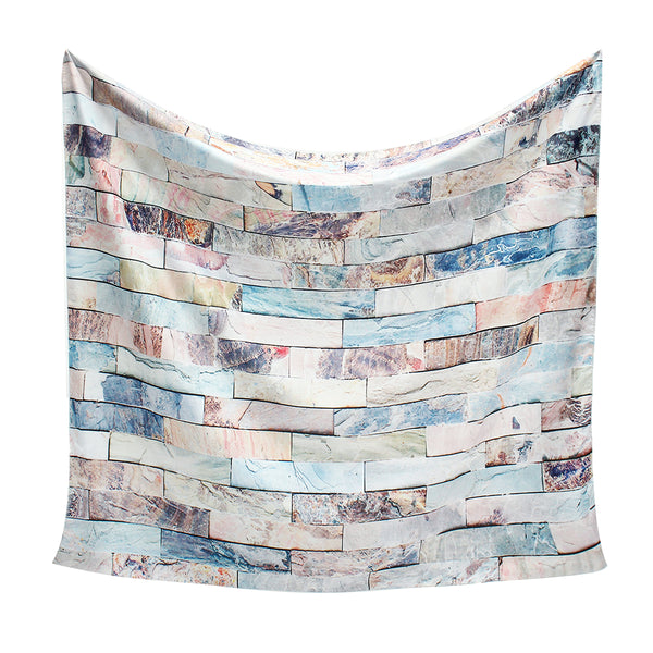 Art 3D Stone Brick Pattern Creative 3D Wall Sticker Wall Hanging Bedroom Bedspread Home Decorations