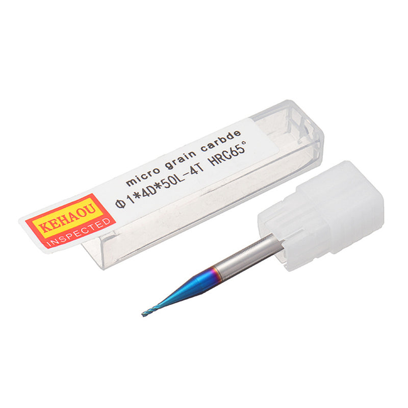 50mm 4 Flute HRC65 Nano Tungsten Carbide End Mill Milling Cutter for Stainless Steel