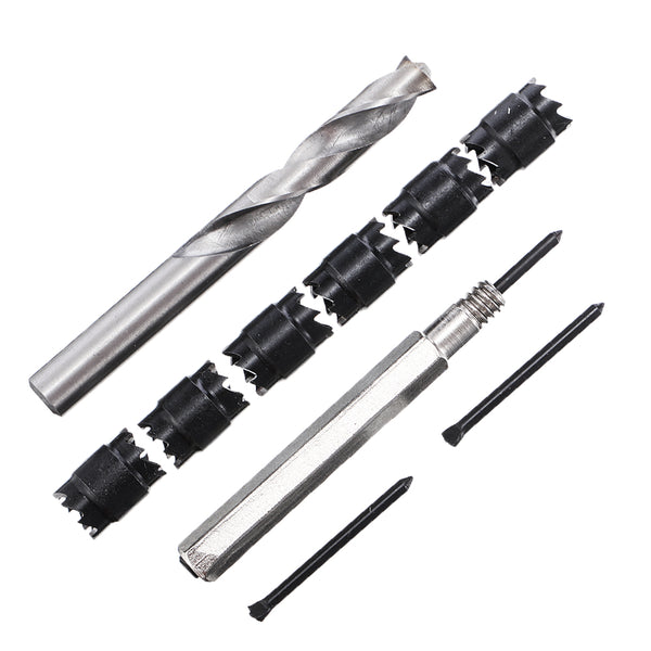 10pcs Spot Welding Drill Bit Separate Remover Rotating Double Sided Spot Weld Cutter Welding Torch Set