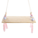 Wood Rope Floating Tassel Floating Wall Swing Shelf Hanging Storage Decorations
