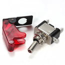 10x Red Car Cover LED SPST Toggle Rocker Switch Control 12V 20A