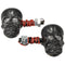 4pcs 12V 0.5W Motorcycle Skeleton Skull Turn Signal Indicator Light