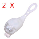 2PCS White Bicycle Bike  Light Waterproof Silicone LED Flashlight