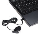 2X3.5mm Hands Free Clip On Mini Microphone For PC Laptop MSN