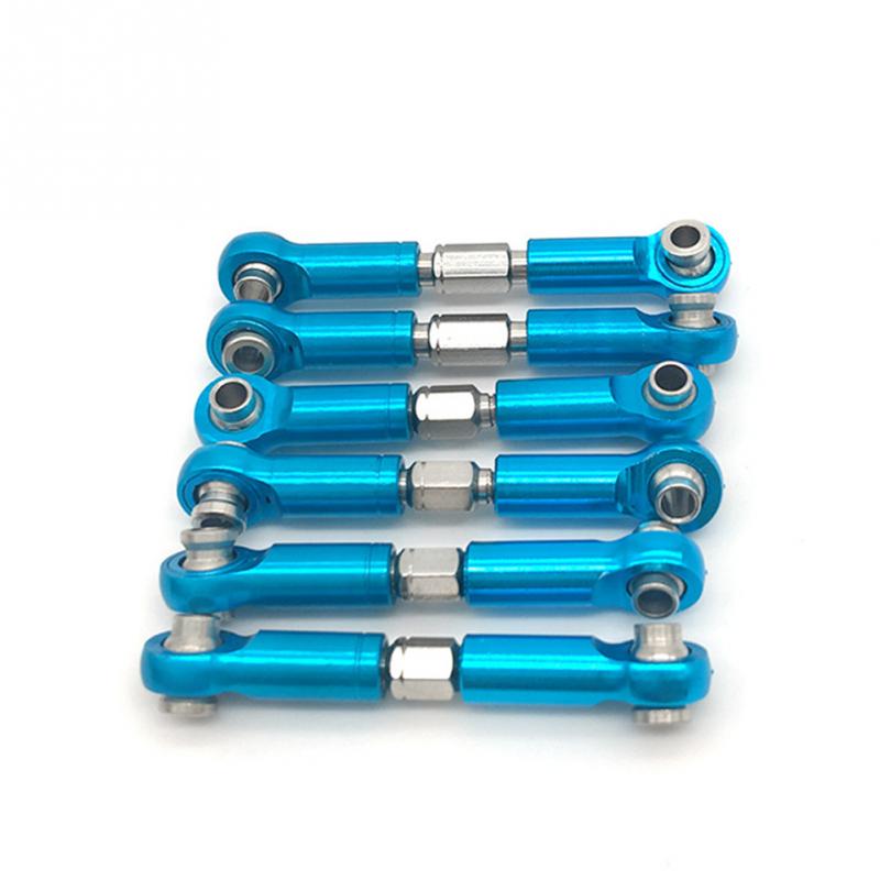 6Pcs Adjustable Metal Linkage Pull Rod Front /Rear Servo Link for Wltoys A9 P1O9
