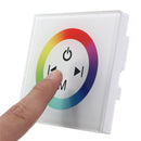 DC12-24V Black/White Glass Touch Panel Controller Dimmer Wall Switch Ring Full-Color Controller