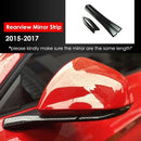 for Ford Mustang 2015-2017 Carbon Fiber Car Rearview Mirror Mouldings Trim
