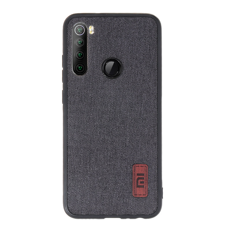 Bakeey Luxury Fabric Splice Soft Silicone Edge Shockproof Protective Case For Xiaomi Redmi Note 8