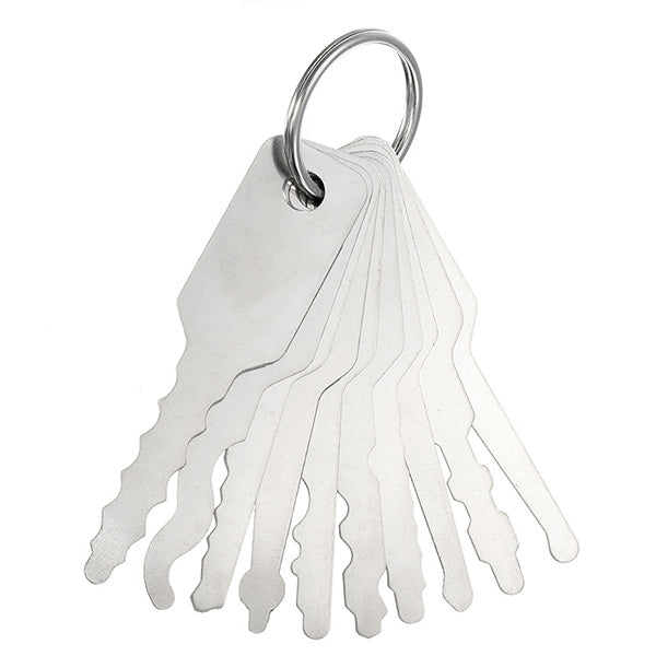 DANIU 12 in1 Double Sided Car Padlock Key Lock Opener Tools Lock Pick Tools for Locksmith