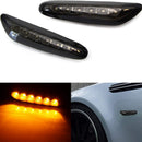 Smoked Lens Amber LED Front Side Marker Light Kit for BMW 1 3 5 Series, Amb