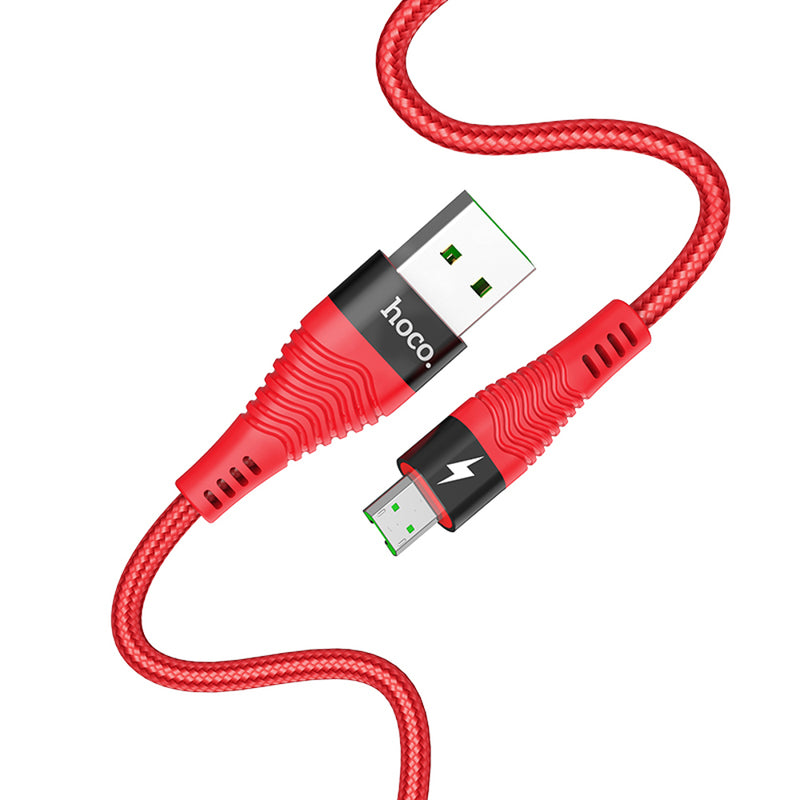 HOCO U53 Micro USB 4A Fast Charging Data Cable for Tablet Smartphone 1.2M