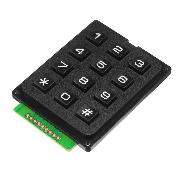 5pcs 12 Key MCU Membrane Switch Keypad 4 x 3 Matrix Array Matrix Keyboard Module