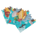60pcs DIY Puzzle Elephant Pilot Plane Cartoon Jigsaw With Tin Box Kids Children Educational Gift Toy