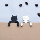 304 Stainless Steel Coffee Spoon Creative Kitty Hook Dirtproof Coffee Tea Spoon Scoop