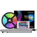USB Powered 5M RGB Color 5050 LED Strip Light TV Backlight + Remote Control A4R7