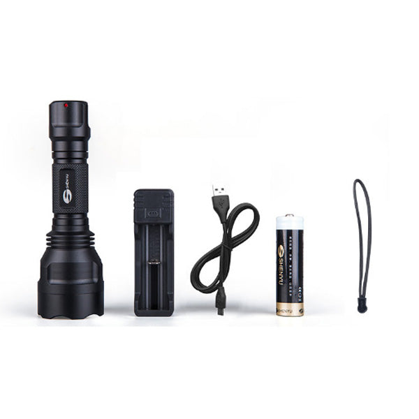 SHENYU C8 350 Lumens Flashlight 18650 Battery 3 Modes Work Lamp Camping Hunting Portable Emergency Lantern