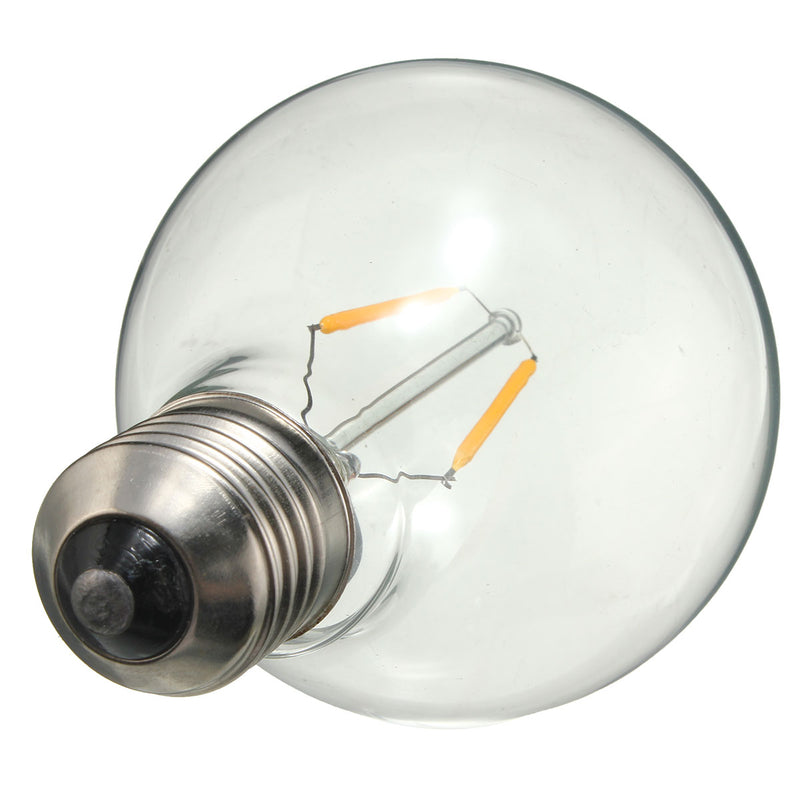 Dimmable E27 2W Warm White COB LED Filament Retro Edison Incandescent Light Bulb AC110V/220V