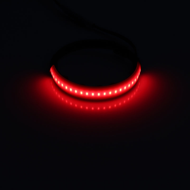 Front Rear Lights Motorcycle LED Strip Flexible Signal Light Indicator Ring w/ Controller