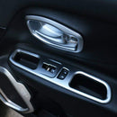 for Jeep Renegade 2014-2017 2018 2019 ABS Matte Window Switch Armrest Cover