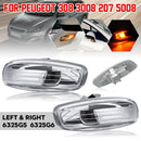 1 Pair Car LED Side Indicator Repeater Light Left Right Lamp 6325G5 6325G6