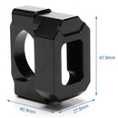 Motorcycle Black Speed Gear Display Indicator Holder Aluminum Alloy Bracket
