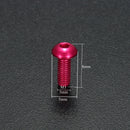 Suleve M3AH6 10Pcs M38mm Hex Socket Screws Round Head Cap Screws 7075 Aluminum Alloy