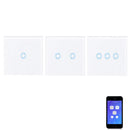EU/UK 1/2/3 Gang eWelink WIFI Smart Wall Light Switch Touch Panel APP Remote Control Switch Single Live Wire No Neutral Line Switch