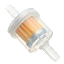 Universal 1/4" 6mm Motorcycle Scooter Hose Inline Gas Fuel Gasoline Filter
