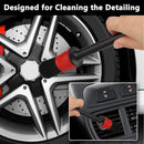 Wheel Brush Set,29 Inches Long Soft Bristle Wheel Cleaning Brush and 5 Diff