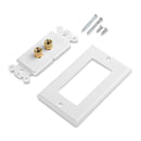 2 Posts Speaker Wall Plate Home Theater Wall Plate Audio Panel for 1 Speake