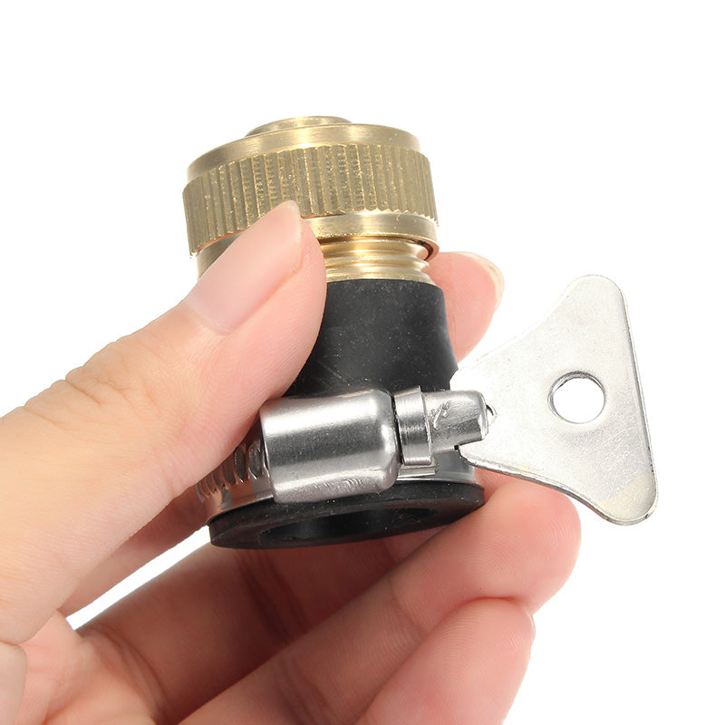 3/4 Inch Adjustable Brass Water Tap Hose Connector Washing Machine Faucet Quick Adapter