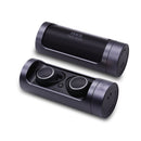 [True Wireless] Portable Dual bluetooth Earphone Ratation Open Waterproof Stereo with Charging Case