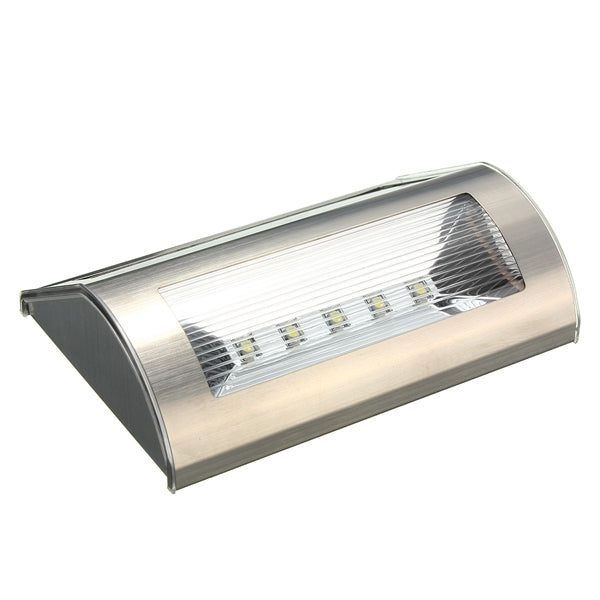 Solar Power 5 LED Waterproof Wall Light Outdoor Garden Path Yard Landscape Lamp
