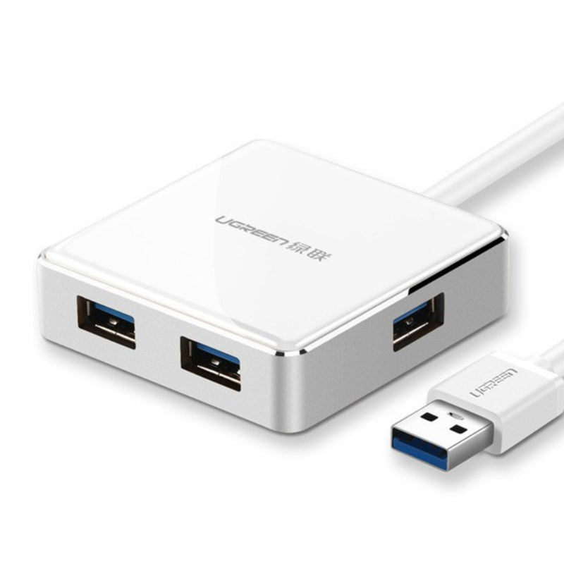 UGREEN US168 5 in 1 USB3.0 High Speed USB Hub Aluminum Alloy Extender Connector with Power Supply Interface for PC Laptop