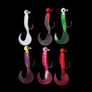 LUSHAZER 17 Pcs/Set 5.5/7cm Fishing Lure Soft Bait Spinning Jigging Fishing Lure