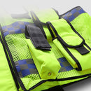 Mesh Breathable Fluorescent Yellow Safety Clothing Safety Adjustable Hi-Vis Safety Vest High Reflective Jacket Security Cloth and Pocket