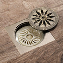 Bathroom Floor Drain Square Shower Sink Drain Strainer with Removable Cover P8S4