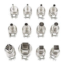 15Pcs/Set 852 850 Nozzle Hot Air Stations Rework BGA Stainless Steel Nozzle