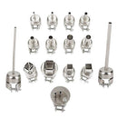15Pcs/Set 852 850 Nozzle Hot Air Stations Rework BGA Stainless Steel Nozzle