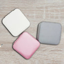 Travel Mini Jewelry Box Leather PU Jewelry Packing Case Portable Earring Ri