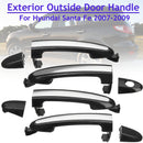 4Pcs ABS Chrome Front/Rear Left/Right Exterior Door Handle Cover Trim for H