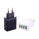 Bakeey 3.1A LED Display 3 USB Ports Fast Travel Charger EU Plug For Pocophone f1 Oneplus 6T mi8