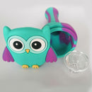 Cartoon Owl Silicone Duct Smoldering T obacco with Cap Herbal Holder Shisha h ookah Pipes