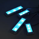 4Pcs/Set Car Door Bowl Handle LED Ambient Atmosphere Light Interior Accesso
