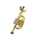Kids Plastic Trumpet with 3 Colored Keys for Early Developmental Music Educ S6M2
