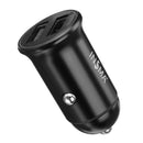 INSMA QC3.0+QC3.0(30W+30W) Dual USB Fast Charge Car Charger